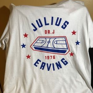 Dr J Signature Tee Red/White/Blue Men’s L